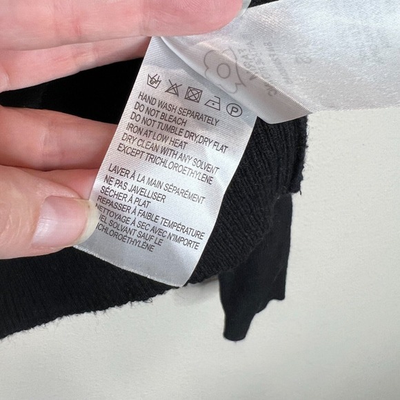 Farm Women Turtleneck Ribbed Pullover Sweater Small‎ Long Sleeve Black Capsule - Picture 8 of 12